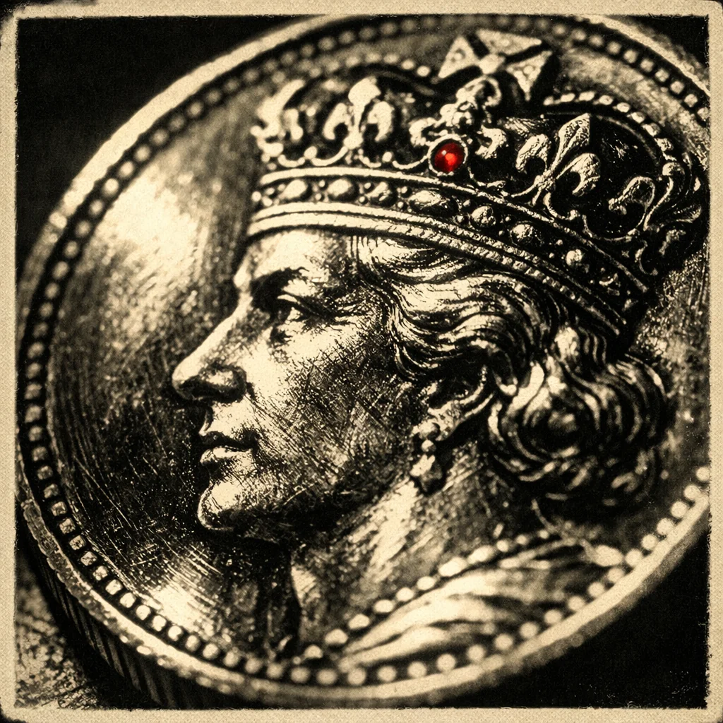 Gouden munten cascade boven klassieke casinotafel